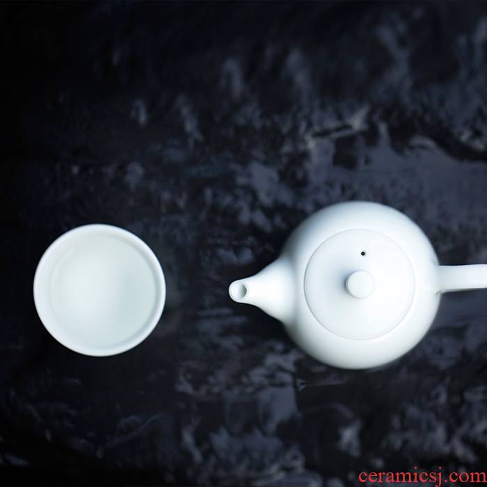 Landscape between the distant teapot ink style tea sets jingdezhen ceramic white gift teapot tea custom
