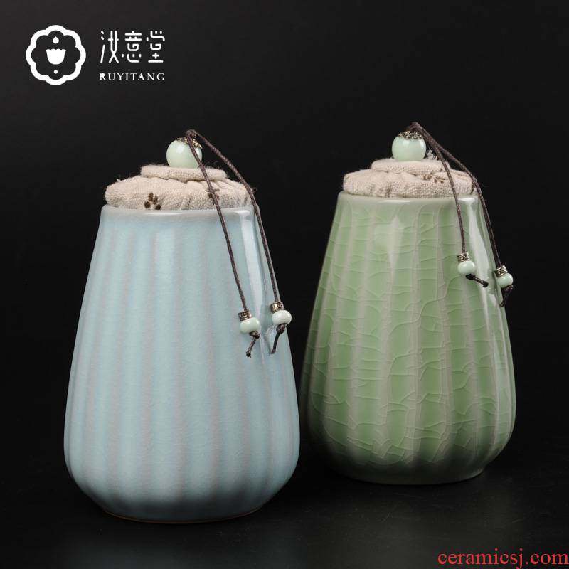 Your up caddy fixings ceramic seal pot small household porcelain storage POTS POTS store receives small tea pot