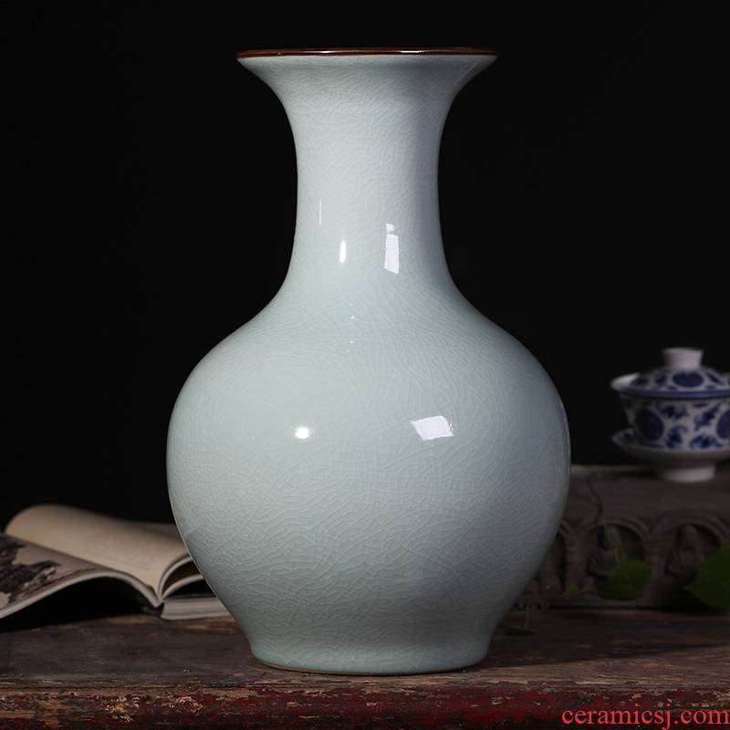 Open the slice archaize of jingdezhen ceramics vase up porcelain home furnishing articles decorative flowers sitting room, TV ark