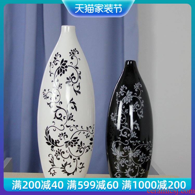 I and contracted household act the role ofing is tasted and white vase jingdezhen ceramic furnishing articles furnishing articles new soft outfit decoration