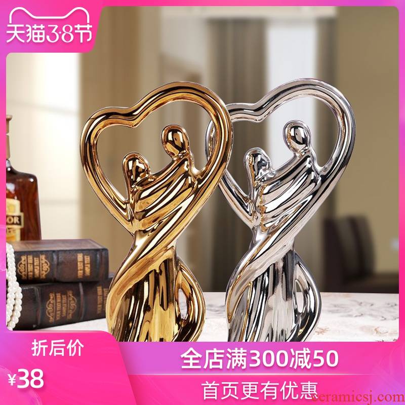 Creative furnishing articles of modern ceramic arts and crafts household act the role ofing is tasted furnishing articles wedding gift parter penjing lovers sitting room