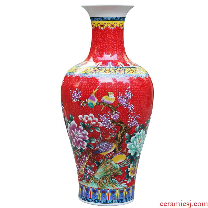 Aj209 jingdezhen ceramics of large vases, sitting room of Chinese style household decorative furnishing articles furnishing articles flower arrangement of large