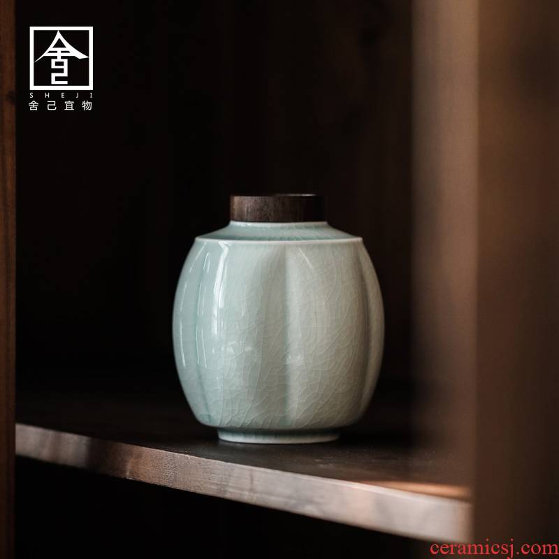 The Self - "appropriate content small ceramic tea pot seal pot household ceramics to restore ancient ways small POTS Japanese tea storage tanks