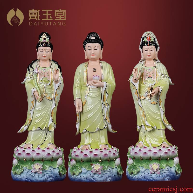 Yutang dai dehua ceramic 20 inches west three holy spirit like furnishing articles dehua white porcelain household saint consecrate figure of Buddha