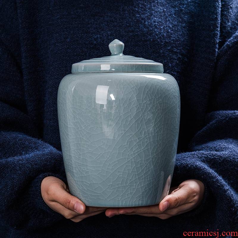 Receives caddy fixings ceramic seal pot small medium save tea storage tank with portable tea caddy fixings tea sets