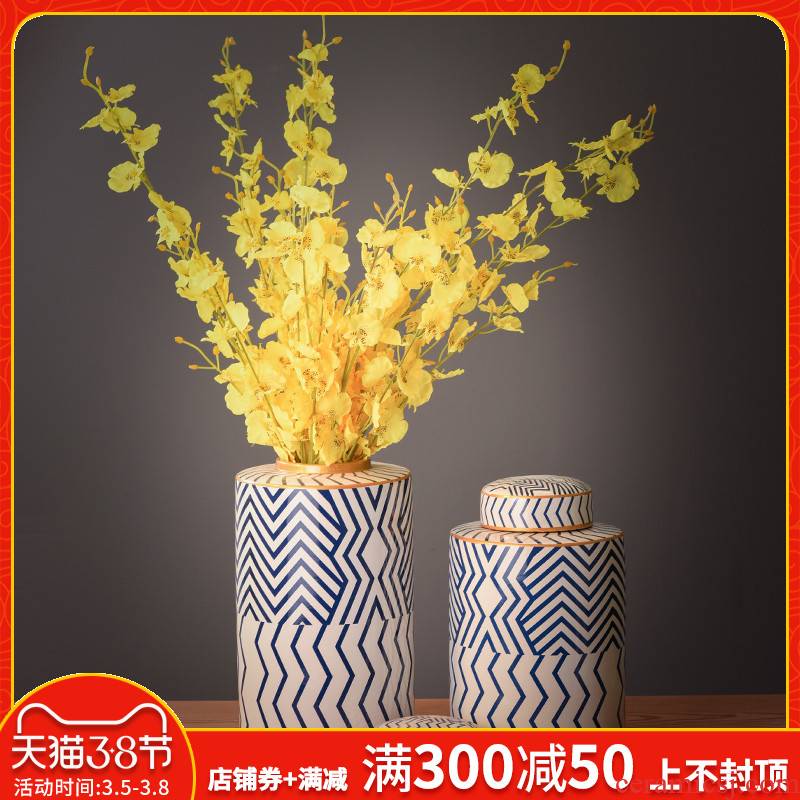 I and contracted creative home sample room storage pot decorative ceramic vases, flower art sitting room ark, furnishing articles