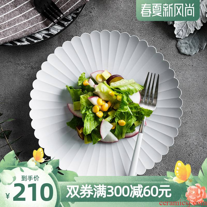 Japan imports have field'm yanagihara yihong by dish plate ceramic snacks dessert plate "according to the white plate salad plate by plate
