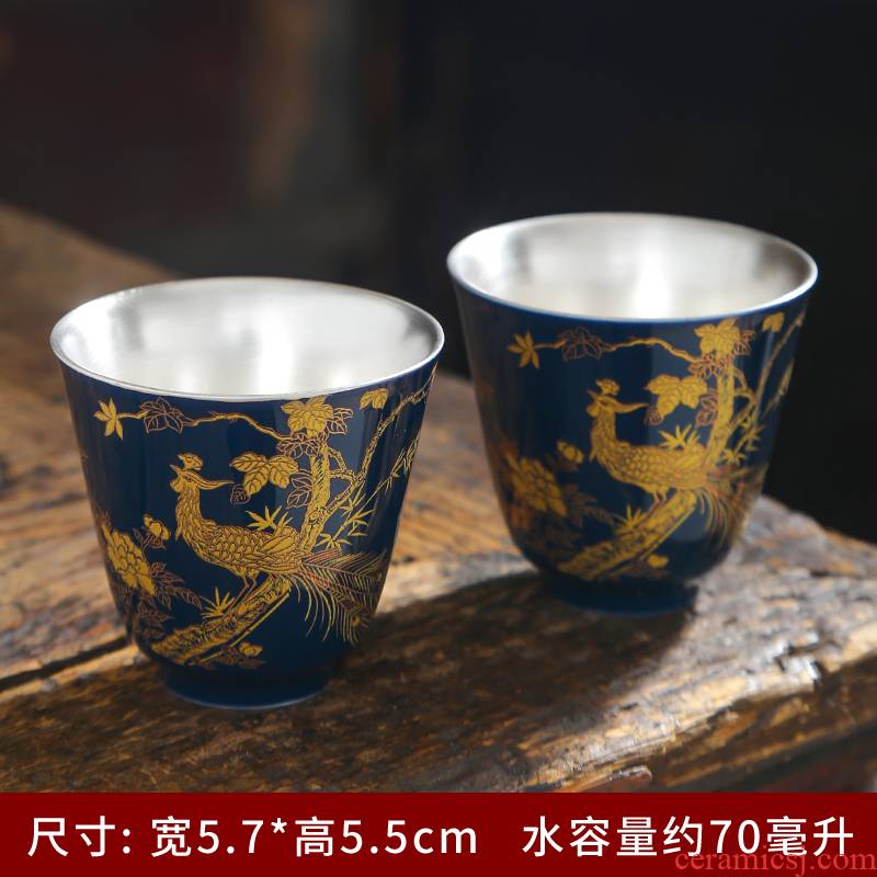 Glaze sample tea cup ceramic cups suit household kung fu tea tea set single CPU master cup, small bowl with accessories