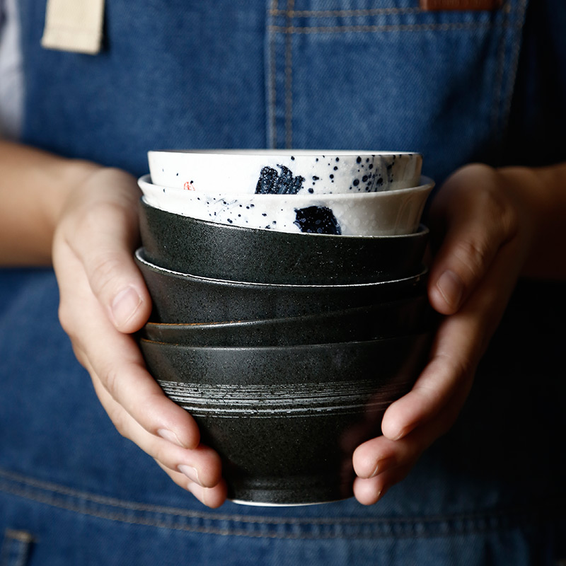 Tao soft Japanese hand - made ceramic home eat rice bowl bowls bowl bowl Korean to use a single small bowl