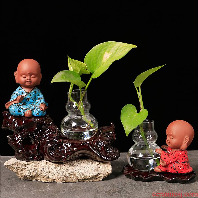 Creative other hydroponics ceramic vase plant basin glass vase vase water container small ornament adornment