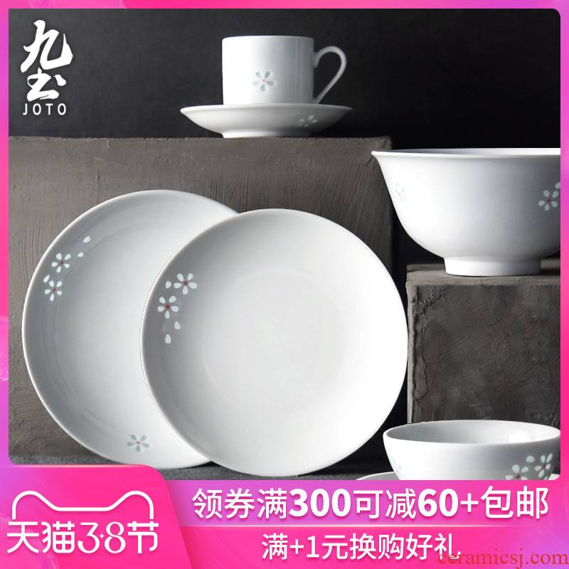 About Nine soil Japanese jingdezhen ceramic bowl contracted manual exquisite dishes soup bowl rainbow such as bowl soup plate tableware suit household