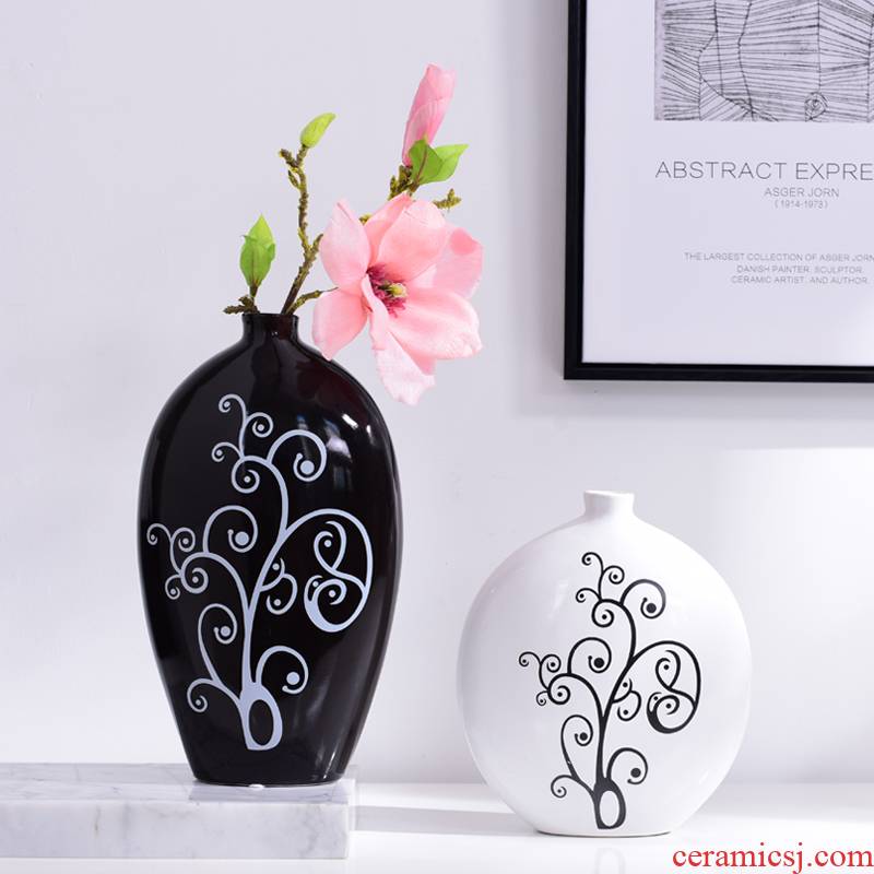 I and contracted place to live in the living room TV cabinet ceramic vase flower vase table desktop ornaments furnishing articles