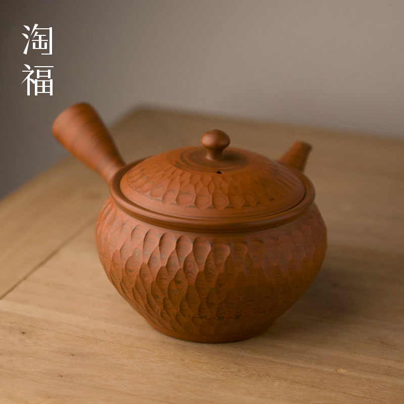 Japanese, slippery'm pure manual pull embryo side put pot of high - capacity lasts a pot of single pot teapot household ceramic teapot