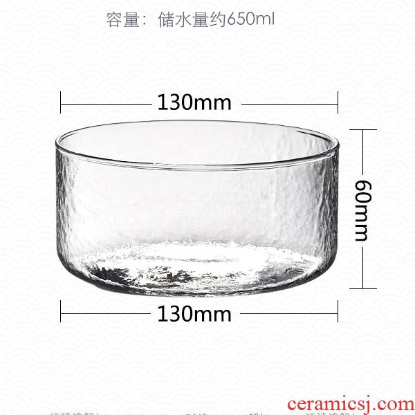 The Heat - resistant glass tea wash to heating sterilization pot electricity TaoLu boil cup flat glass wash basin bowl tea taking with zero