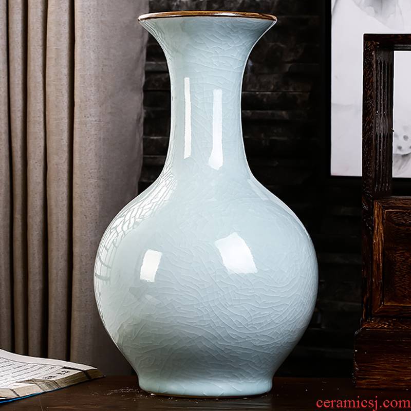Jingdezhen ceramics vase white archaize crack of the sitting room TV ark, wine accessories furnishing articles household act the role ofing is tasted