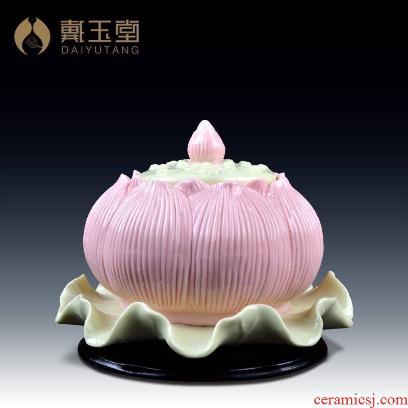 Yutang dai ceramic lotus holy water supply high - grade cup for cup before Buddha Buddha temple worship supplies home