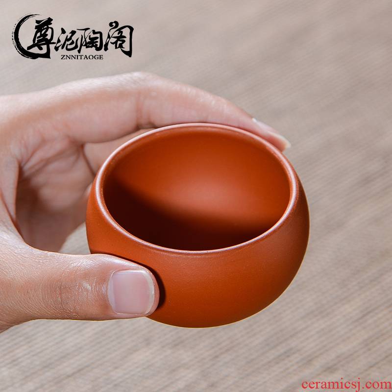 Yixing undressed ore purple sand cup cup bowl sample tea cup ceramic tea set small cup master cup individual cup of tea by hand