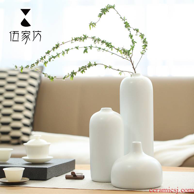 The Wu family fang make qingfen ceramic vases, flower implement fashion creative flower adornment that occupy the home furnishing articles kung fu tea taking
