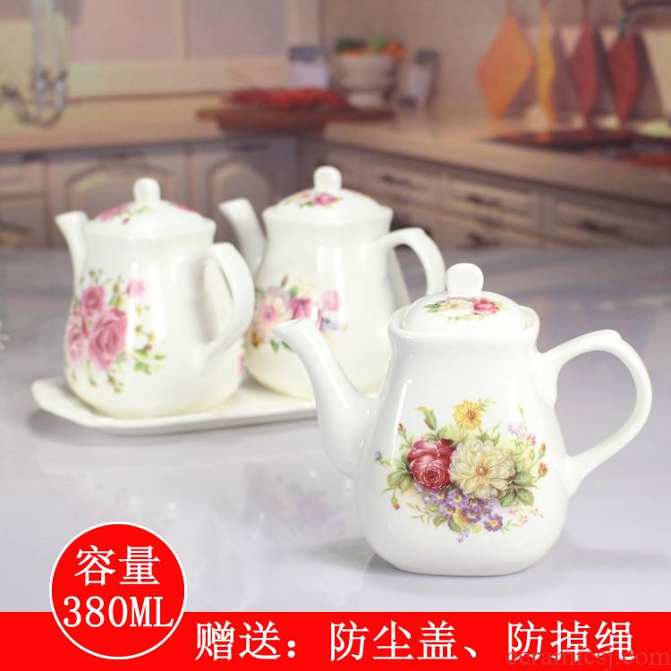 Ceramic capped single pot "penghu - glance vinegar bottle oil pot home kitchen supplies kit bag in the mail