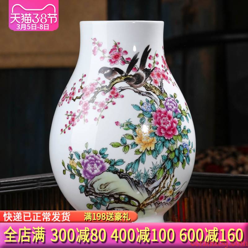 Jingdezhen ceramics vase furnishing articles flower arranging big sitting room wide expressions using dry flower of TV ark, of Chinese style household ornaments