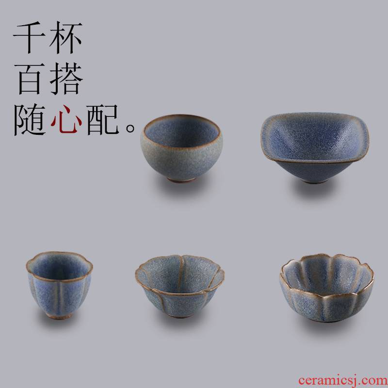 A garden international kung fu tea cup single CPU master cup creative product tea cup ceramics, Japanese tea set gift