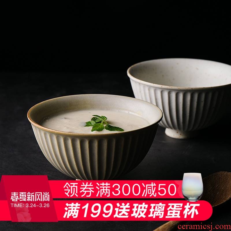 And white glaze spraying household ceramics high bowl bowl dish dish small bowl of fruit salad bowl dish dishes