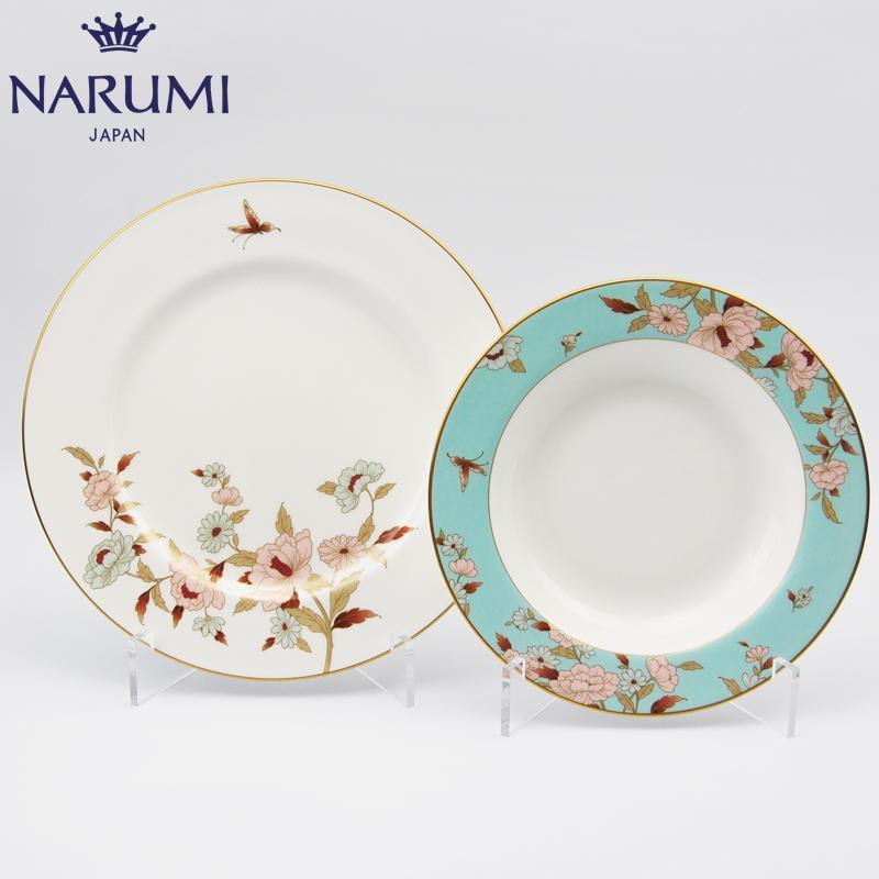 Japan NARUMI song sea Mirei plate suit group plate (4) the ipads porcelain tableware. 51684-1557