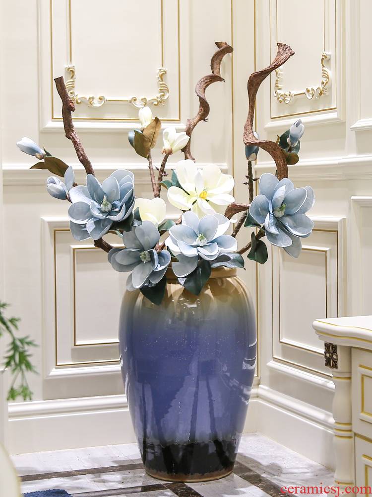 Nordic vase landing, the sitting room is I and contracted dry flower arranging flowers, flower implement household ceramics furnishing articles tall decorations