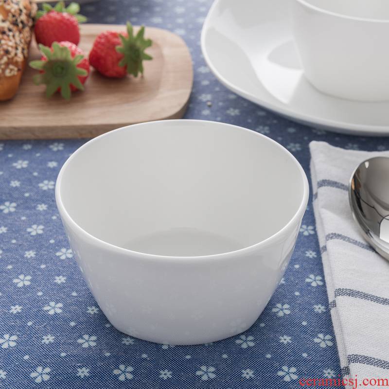 Ronda about ipads porcelain white square 4.25 inch bowl of rice bowls small bowl bowl suit creative household tableware