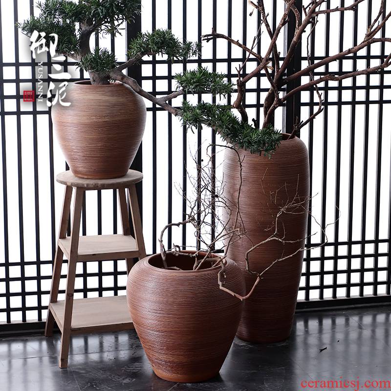 Jingdezhen I and contracted ceramic vases, flower arranging furnishing articles sitting room be born large floral home decoration big flower pot