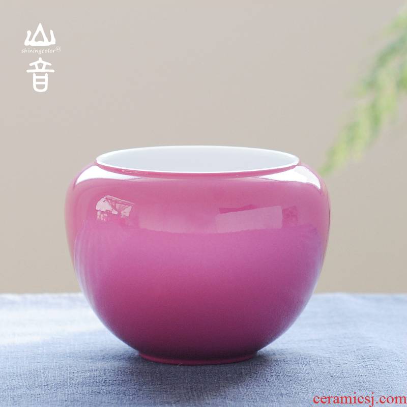 Carmine/rouge water, small water slag bucket built water water water jar is writing brush washer from jingdezhen ceramic tea set