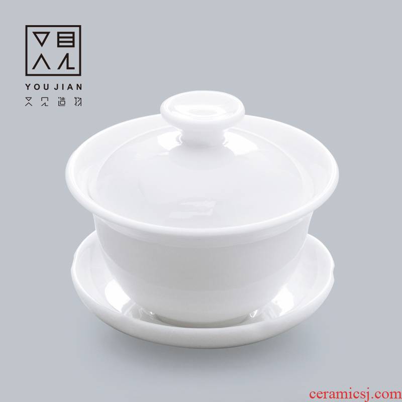 And creation of dehua white porcelain only three tureen small kung fu ceramic cups white worship bowl tea cups
