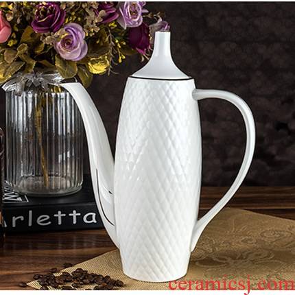 Cold coffee pot kettle ipads porcelain ceramic teapot cool sitting room home European style coffee pot kettle pot large capacity