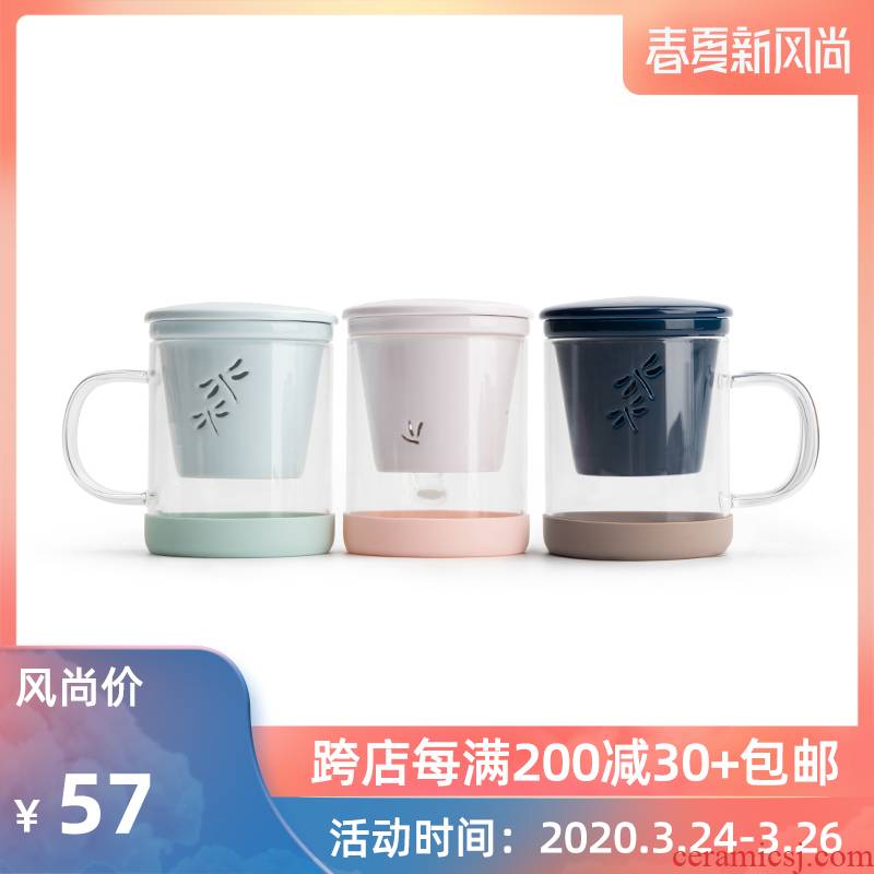 Mr Nan shan glass keller cup tea cup office home tea glass ceramic filter cup