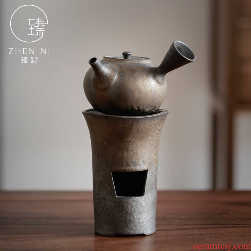 Restoring ancient ways by Japanese side of gold mud teapot manual kung fu tea tea stove temperature ceramic based heating base
