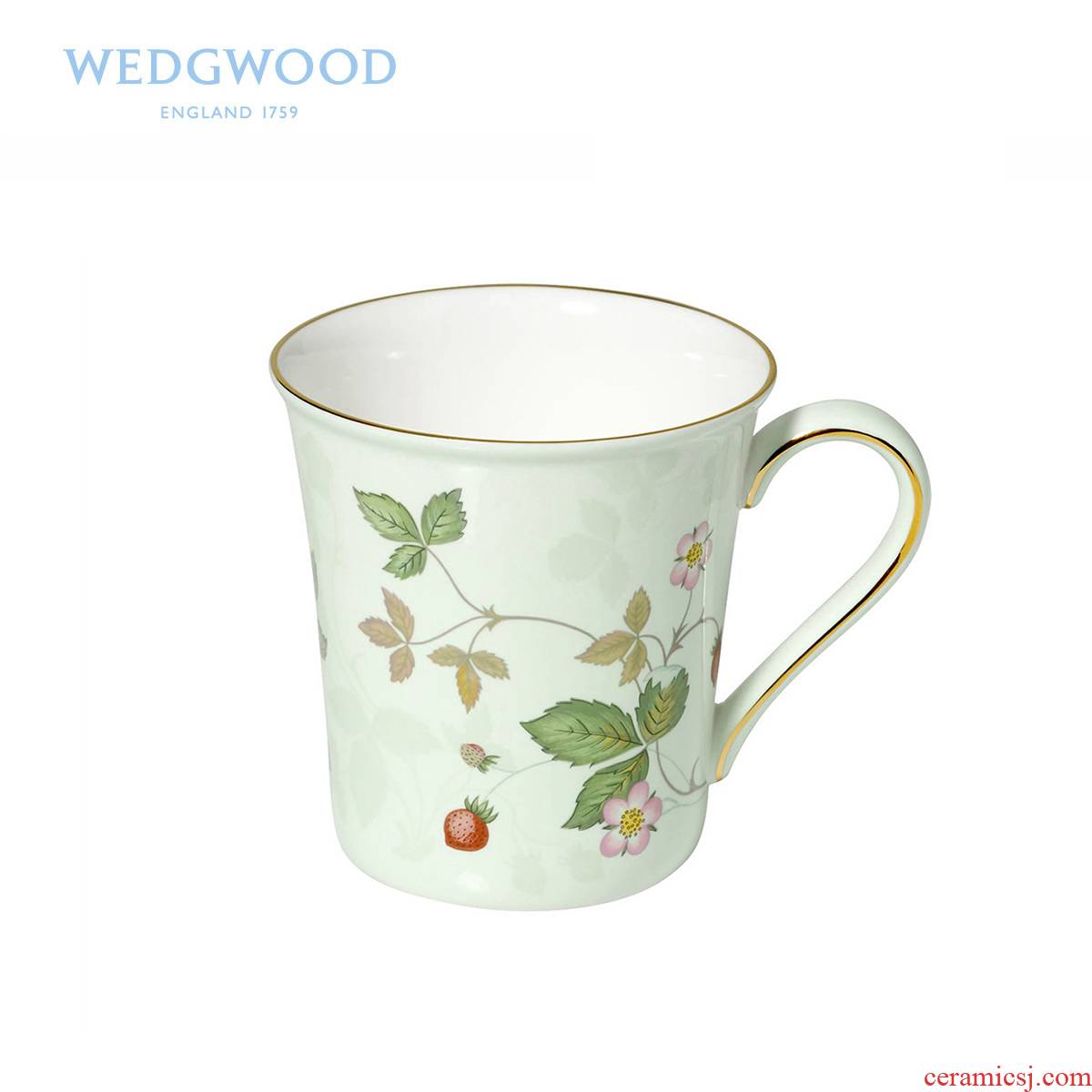 Wedgwood Wild Strawberry Wild strawberries ipads China mugs, open the glass coffee cup