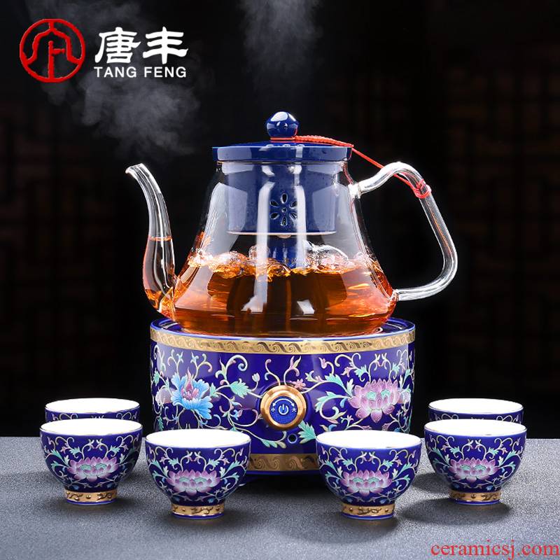 Tang Feng heat - resistant glass tea steamer semi - automatic steam boiling tea pu - erh tea, white tea boiling kettle electric TaoLu tea stove