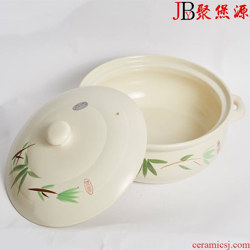 Old duck pot ceramic high - temperature ceramic pot casserole pot pot stew pot soup pot super capacity red pot soup pot