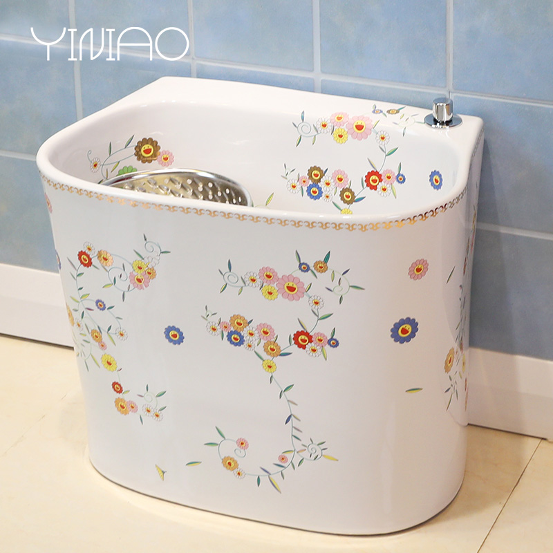 M letters birds balcony large square for wash mop mop pool pool toilet automatic ceramic drag basin slot home