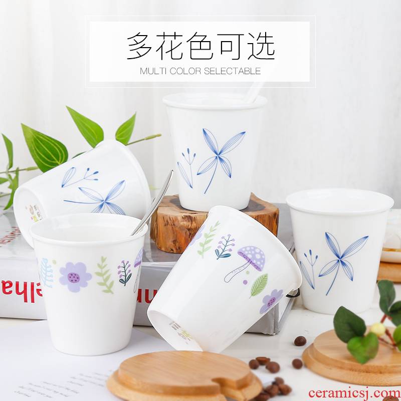 Think hk to ipads ceramic cup FangZhi household glass cup suit simple coffee cup new cup of milk breakfast