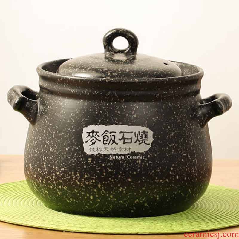 Household simmering casserole stew ceramic flame to hold to high temperature hot pot earth stone bowl of soup pot of porridge