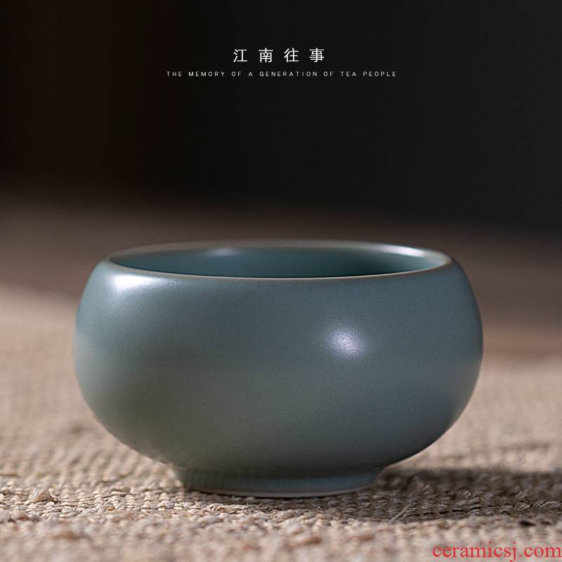 Jiangnan past your porcelain shamrock meditation noggin ceramic tea set sample tea cup cup kung fu tea cup, master cup