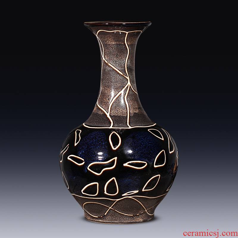 Archaize of jingdezhen ceramic vase creative contracted sitting room flower arranging furnishing articles wine cabinet decoration home decoration