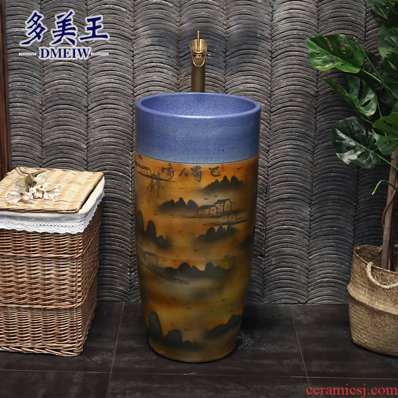 King beautiful ceramic column type restoring ancient ways the lavatory archaize is suing hand washing basin bashu others column column of the home stay facility