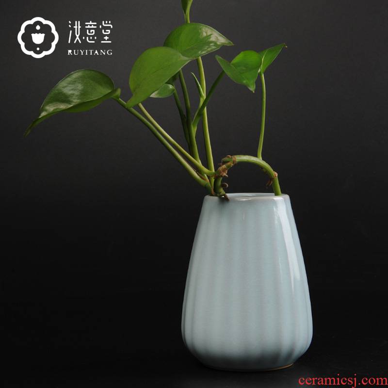 Your up porcelain bottle floret small pure and fresh and ceramic flowers in the living room table vases, flower implement porcelain decoration small place