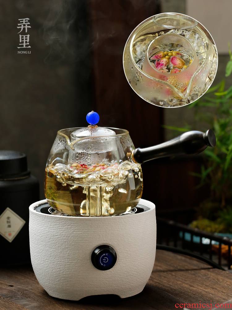 Automatic electric TaoLu boiled tea, white tea, black tea pu - erh tea boiling pot steamed tea POTS, glass teapot household steam side