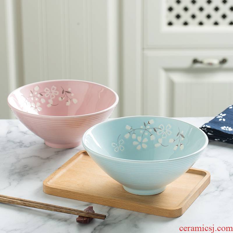 Household Japanese single rainbow such as bowl of fruit salad bowl bowl bowl pull rainbow such as bowl bowl bowl hat to bowl of ceramic tableware