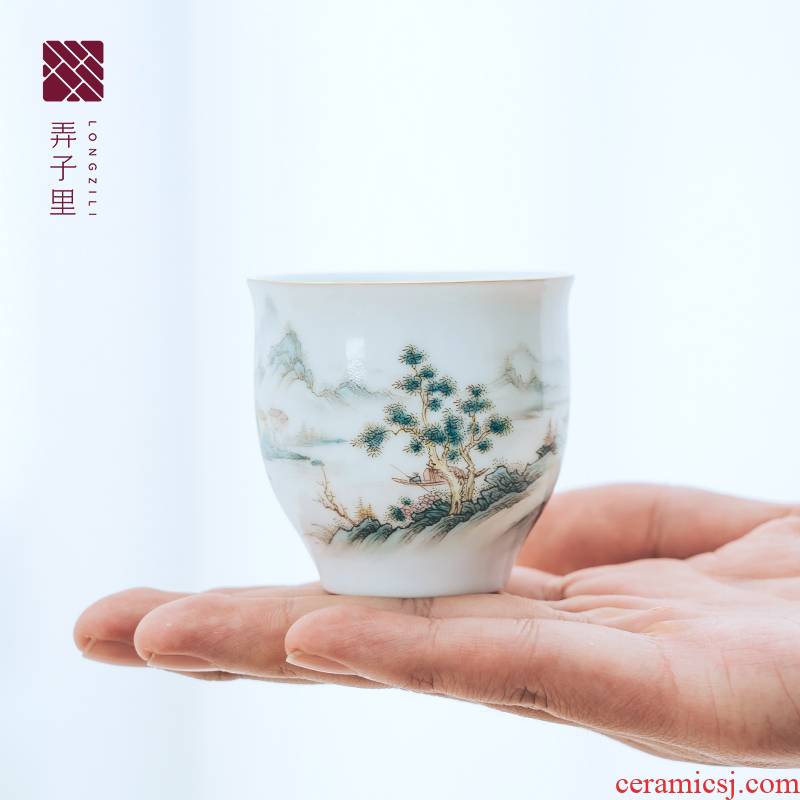 Sunvo pavilion in child born master tea cup cup sample tea cup jingdezhen ceramic kung fu master cup single CPU