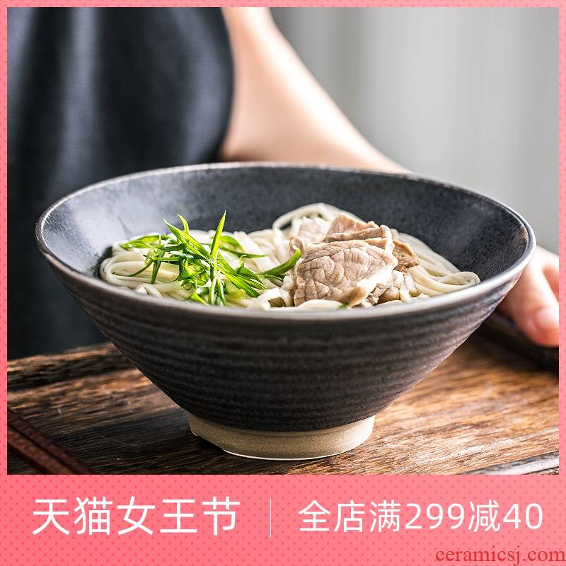 Lototo Japanese ceramics tableware creative household rainbow such as bowl soup bowl breakfast bowl dessert salad bowl high rainbow such use