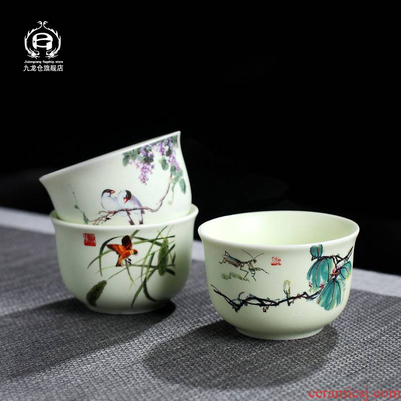 DH masters cup single cup of jingdezhen ceramic kung fu tea set sample tea cup tea cups individual small cups